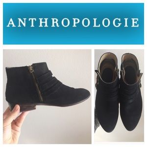 Anthropologie Black Booties ankle boots I 8.5